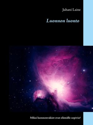 cover image of Luonnon luonto